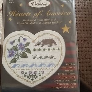 Hearts of America Wisconsin Cross Stitch Kit